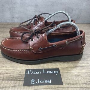 Dockers~Mens~”Castaway”~Brown Leather Boat Shoes~(090-1449)~Size 8M